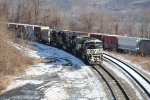 NS 1079 leads train 11Z into Enola yard